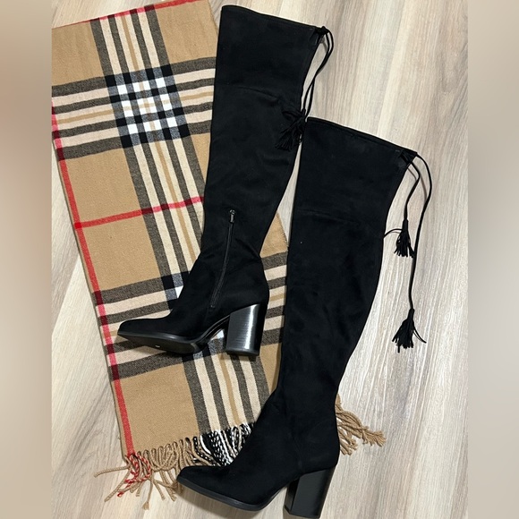 •NEW•MARC FISHER Over the Knee High Boots with Tassels - Picture 6 of 6
